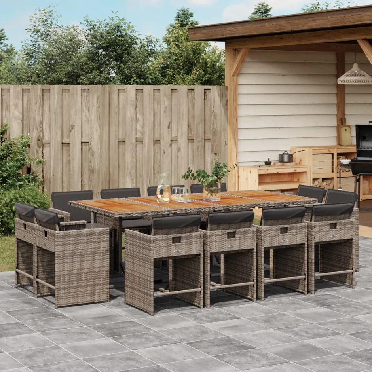 vidaXL Ensemble à manger de jardin - vue 8