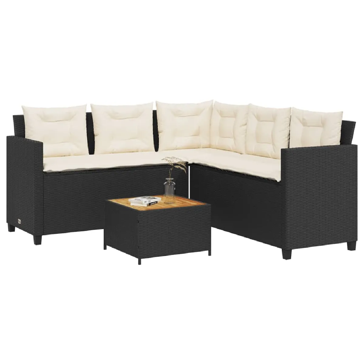 vidaXL Canapé de jardin en - vue 3