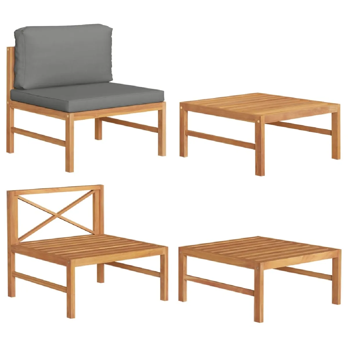 VidaXL Ensemble Salon de Jardin 2 Pcs - vue 3