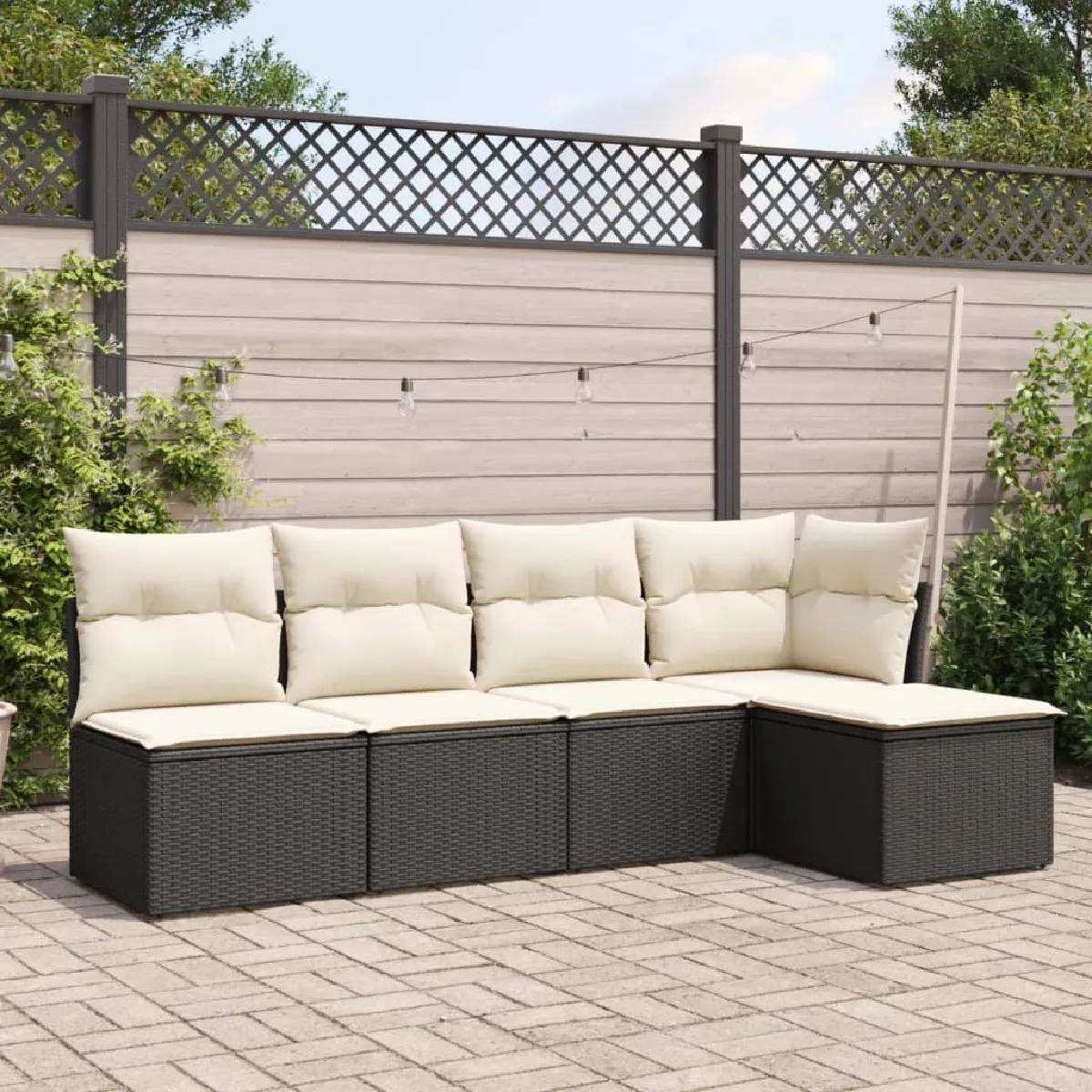 Salon de jardin vidaXL 5 pcs - vue 8