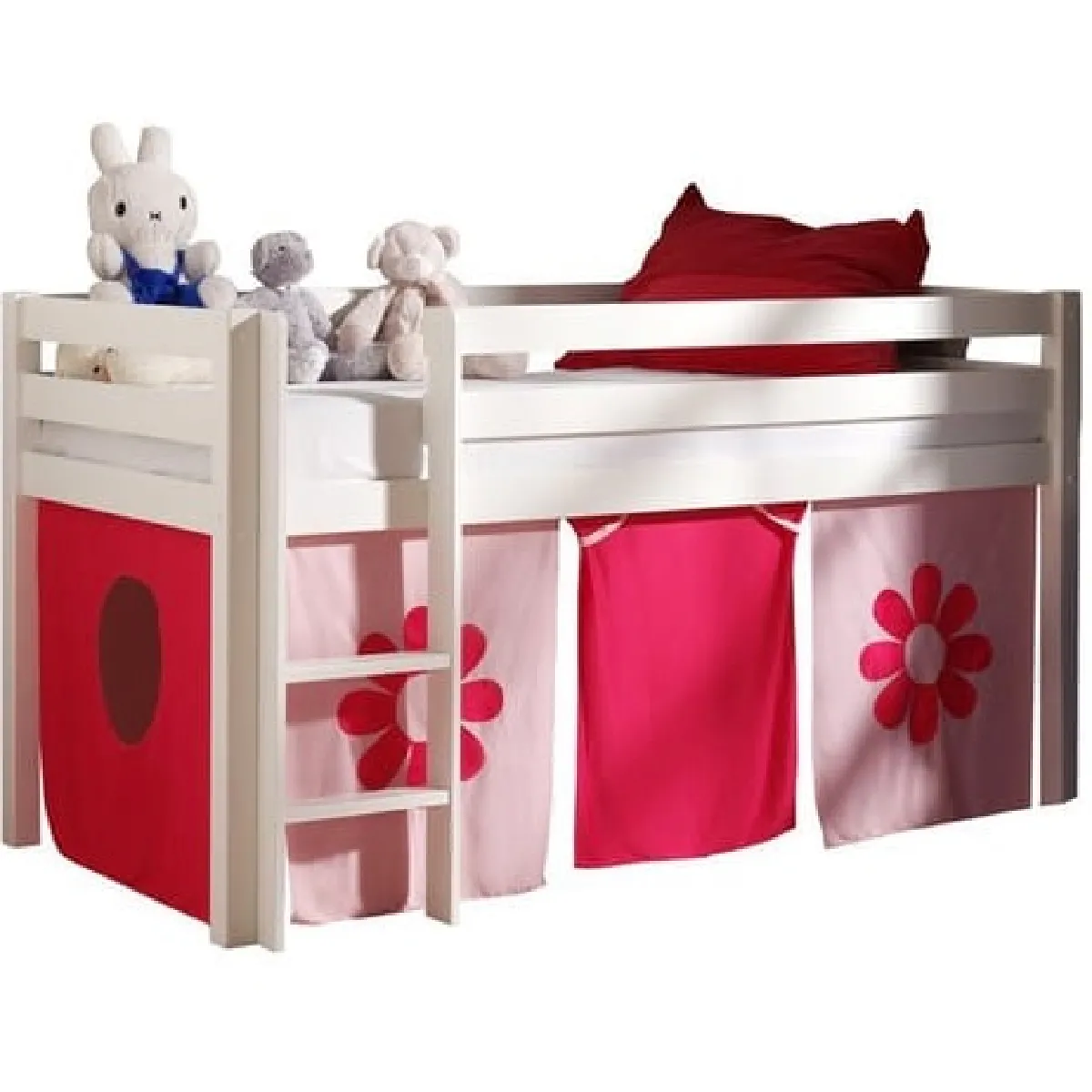 Vipack Rose Lit Bébé Avec Ciel De Lit
