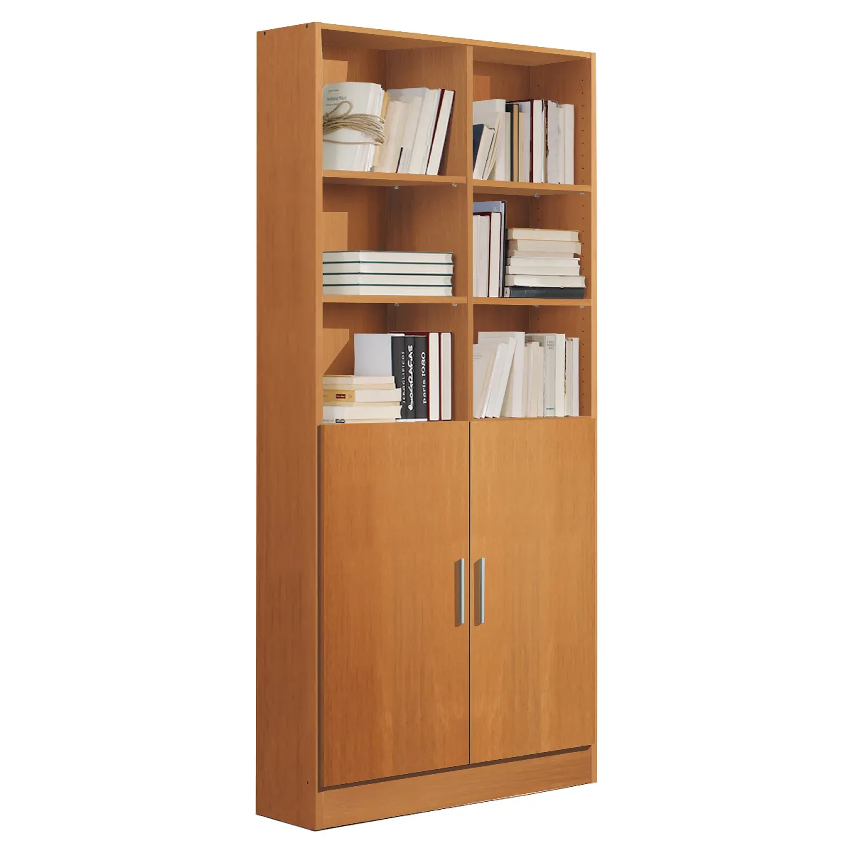 Pegane Étagère bibliothèque - Merisier
