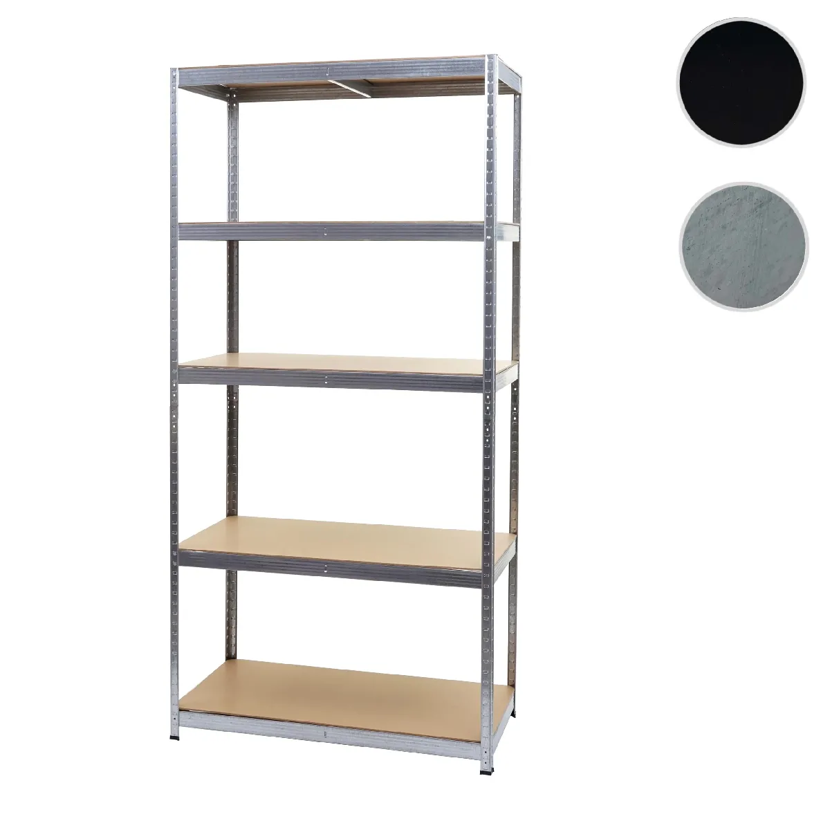 Mendler Gris Étagère Galvanisée