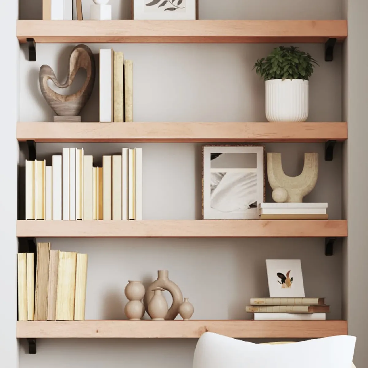 vidaXL Étagère murale Chêne massif - vue 7