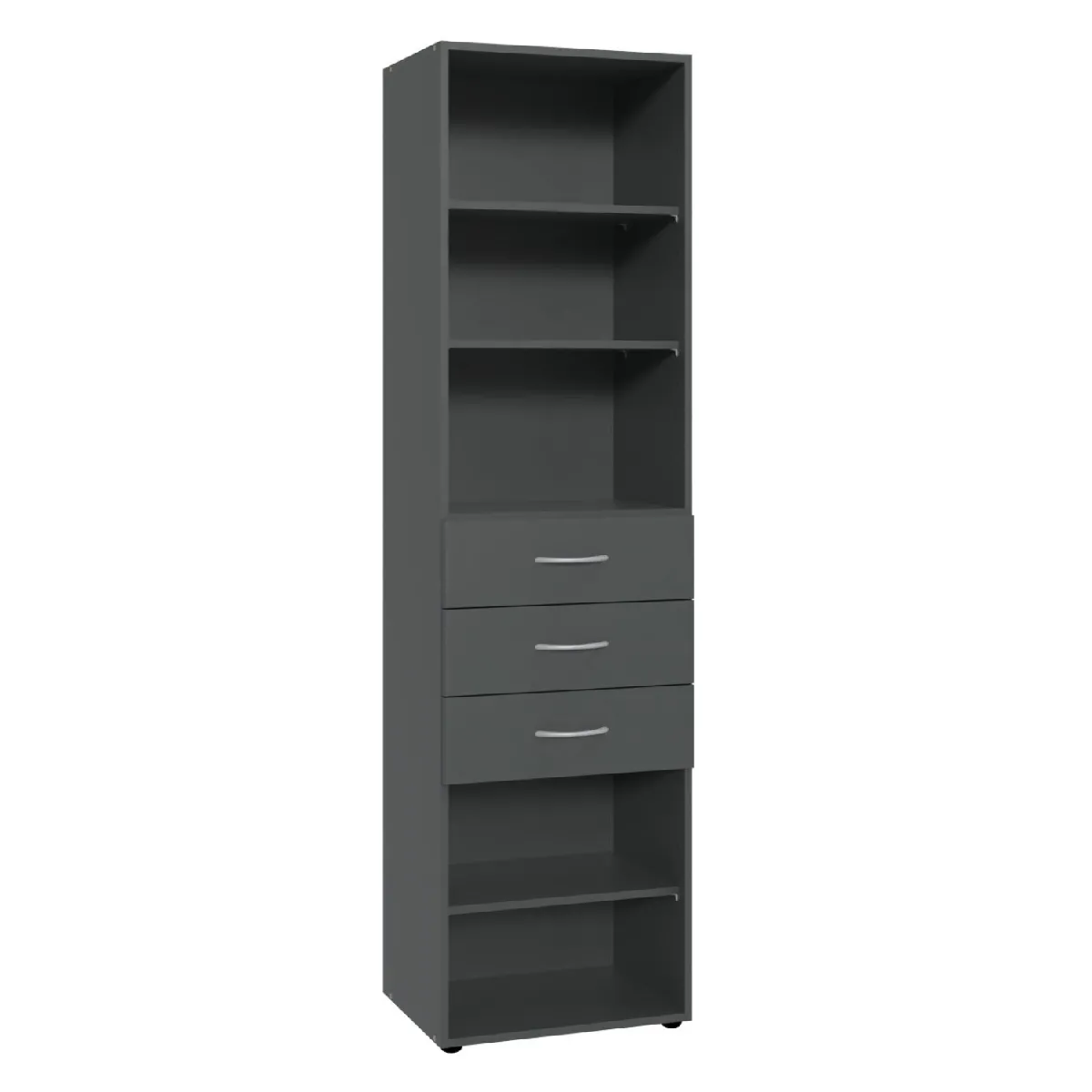 Pegane Étagère colonne de rangement - Graphite