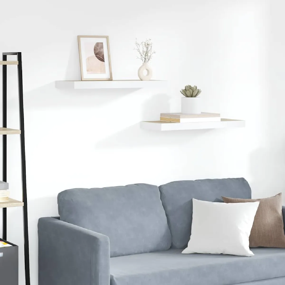 vidaXL Étagères flottantes 2 pcs Chêne et