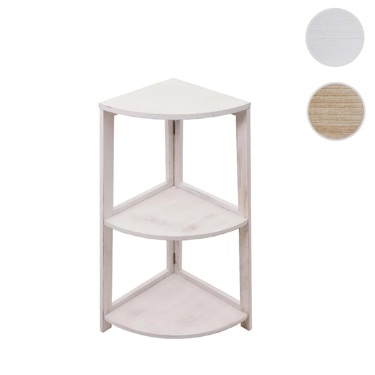 Mendler Étagère d'angle - Blanc