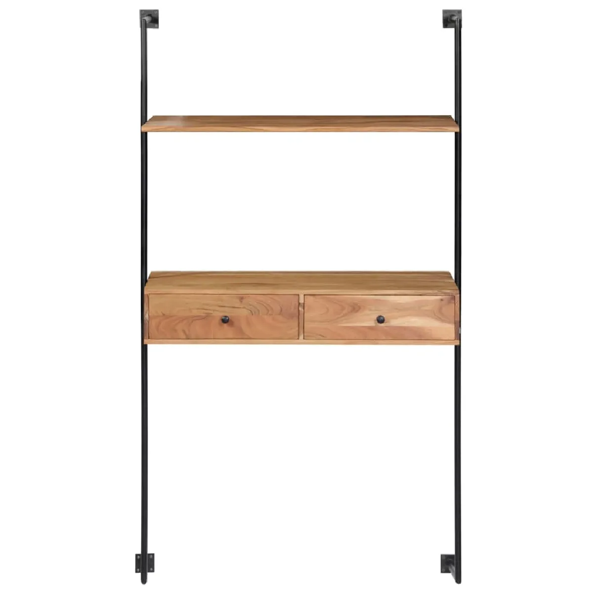 Étagère Murale En Bois – Avec Tiroir – Marque The Bathroom – 55x10x15 Cm – Occasion