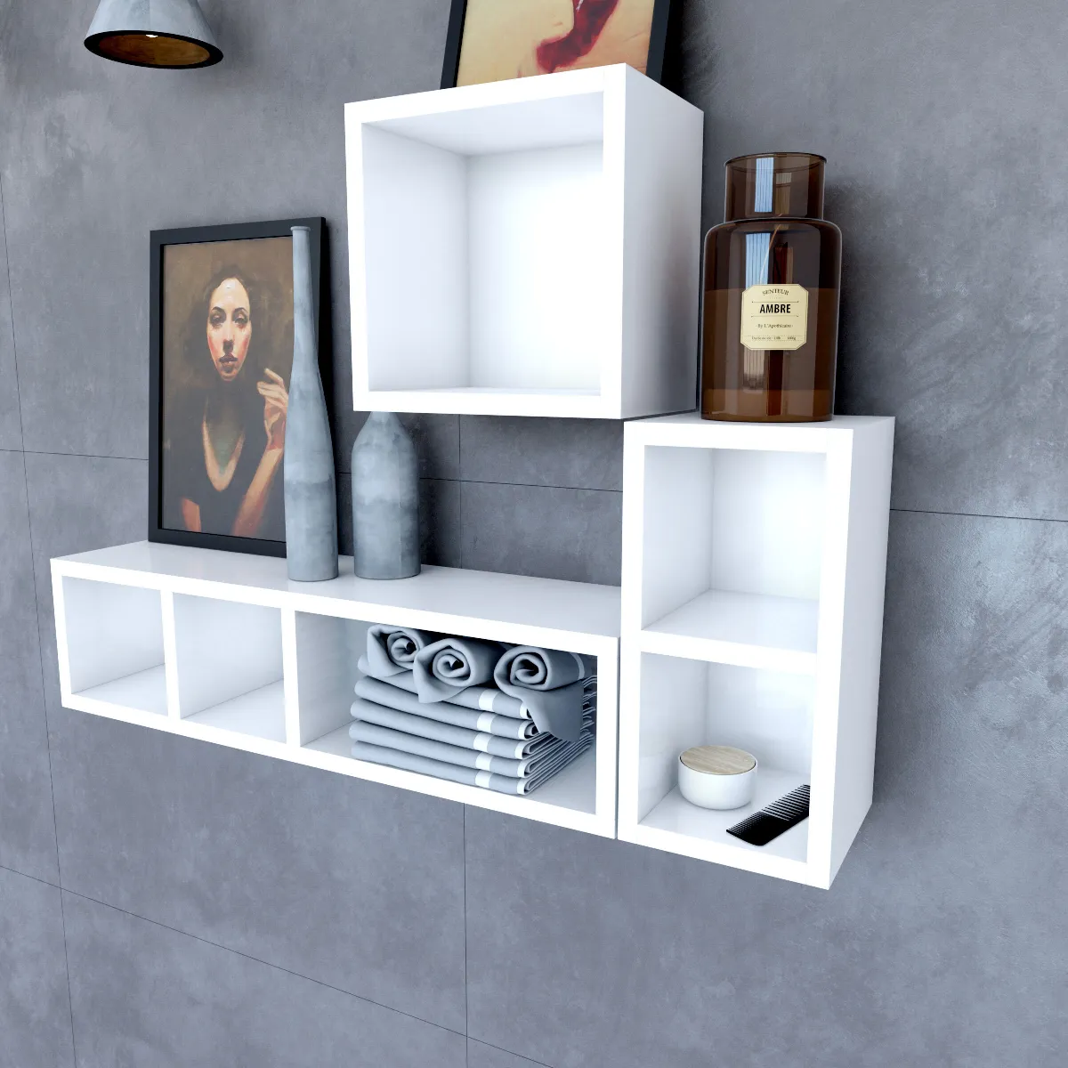 Aurlane Étagère Murale Salle de Bain