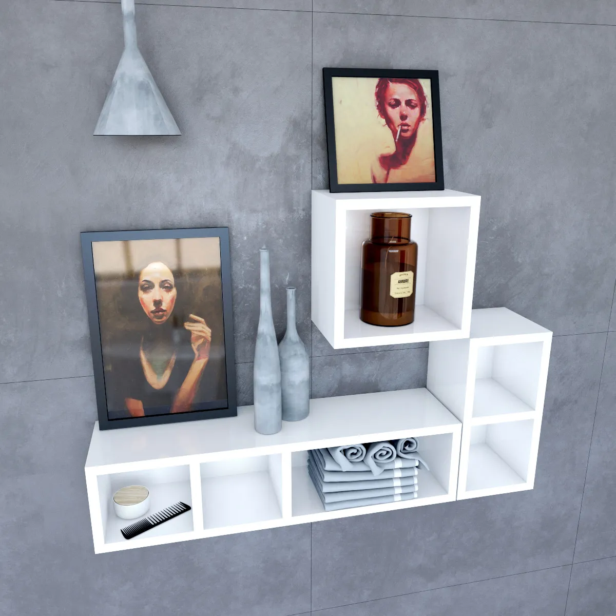 Aurlane Etagère Murale Salle de Bain