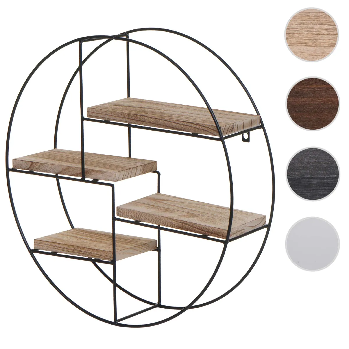 Mendler Étagère murale 4 niveaux - Bois