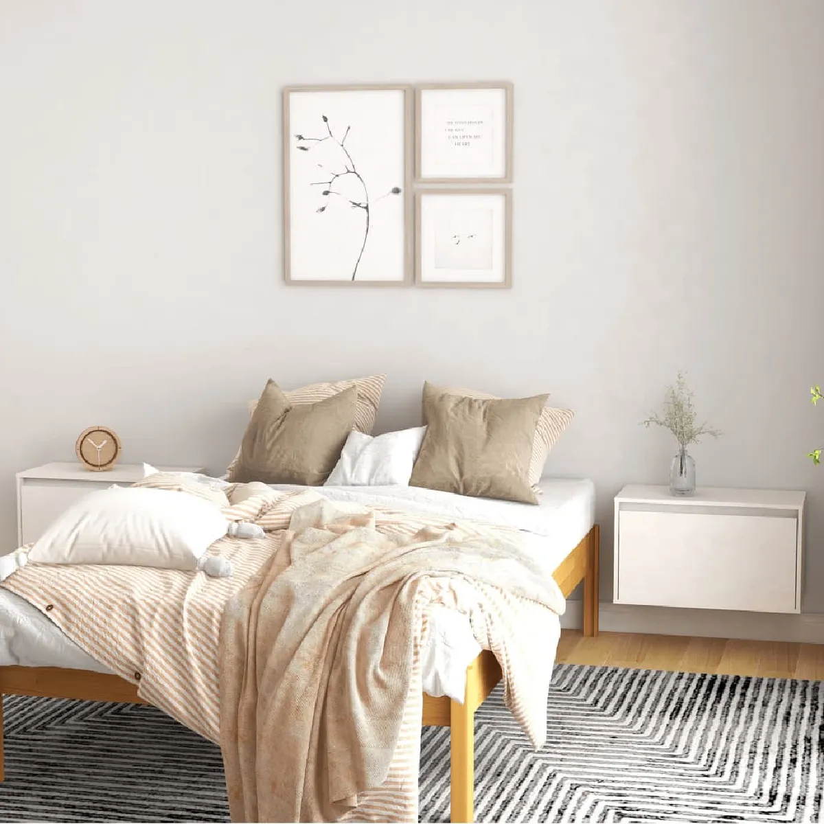 vidaXL Armoires murales 2 pcs