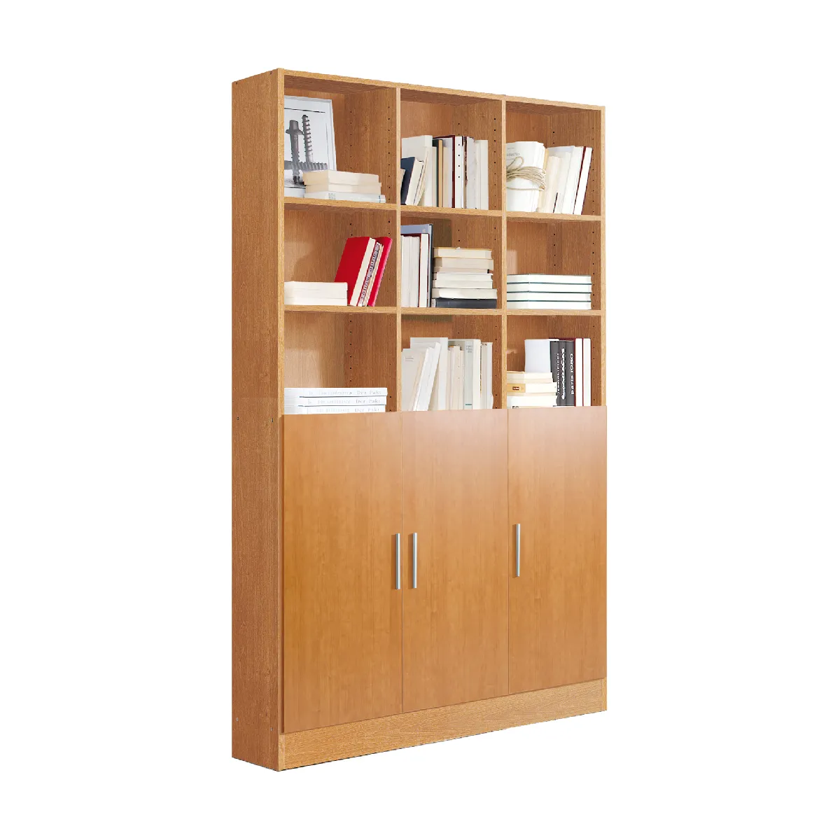 Pegane Étagère bibliothèque cube - Merisier
