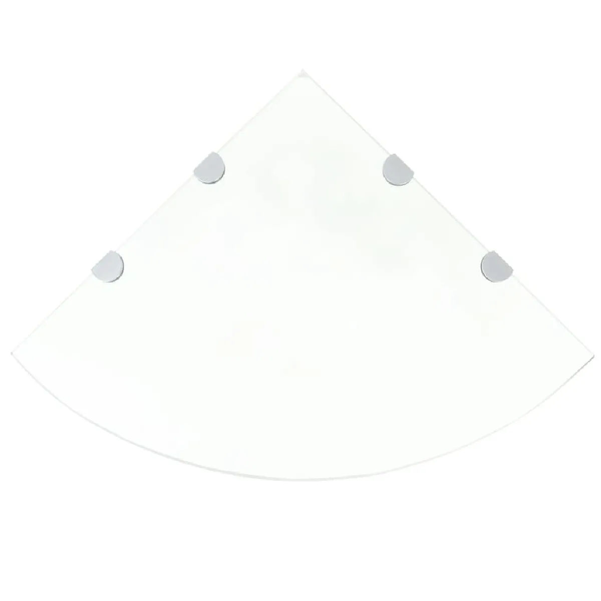 vidaXL Étagères d'angle Verre 45x45 cm