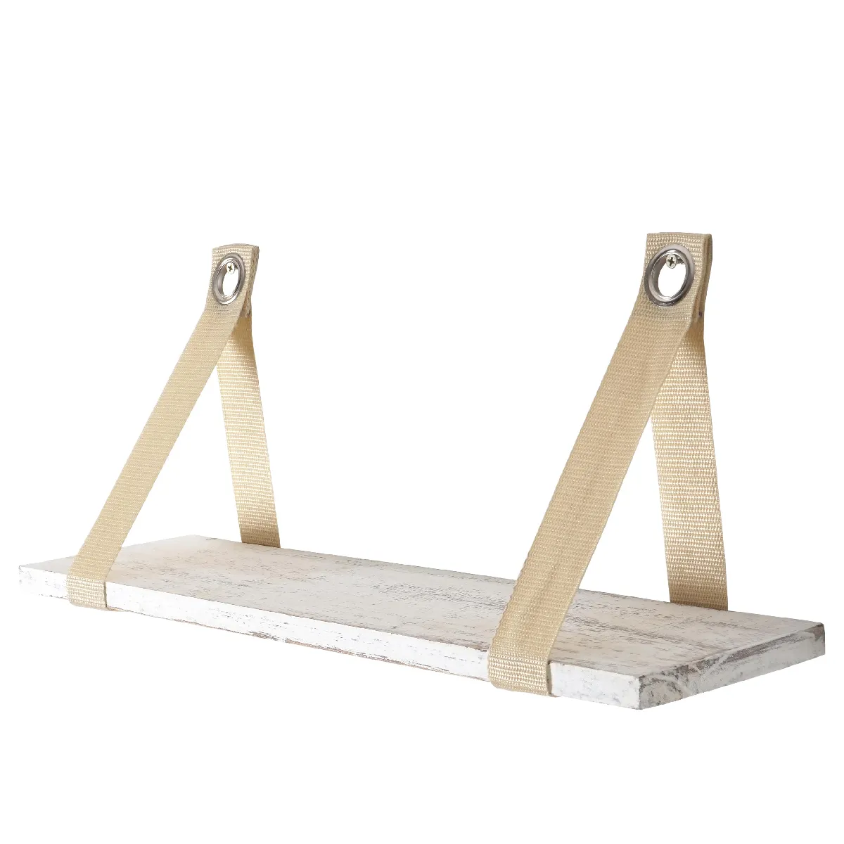 Mendler Étagère murale bois - Blanc