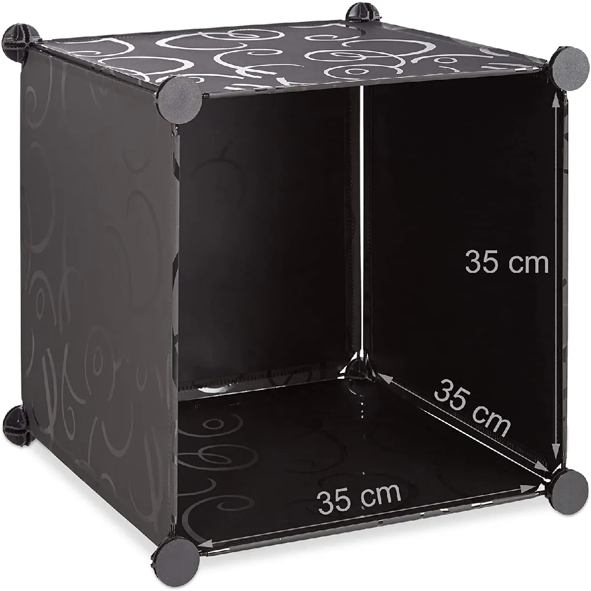 Helloshop26 Étagère cubes 11 casiers - Noir