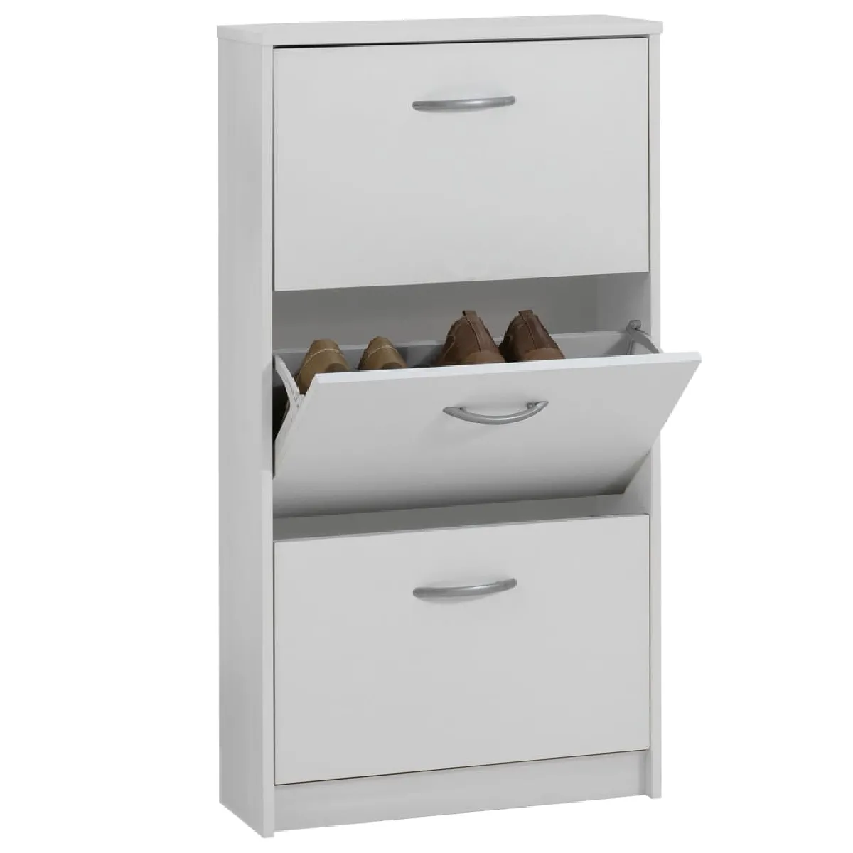 FMD Armoire à chaussures Blanc FMD Armoire à chaussures Blanc