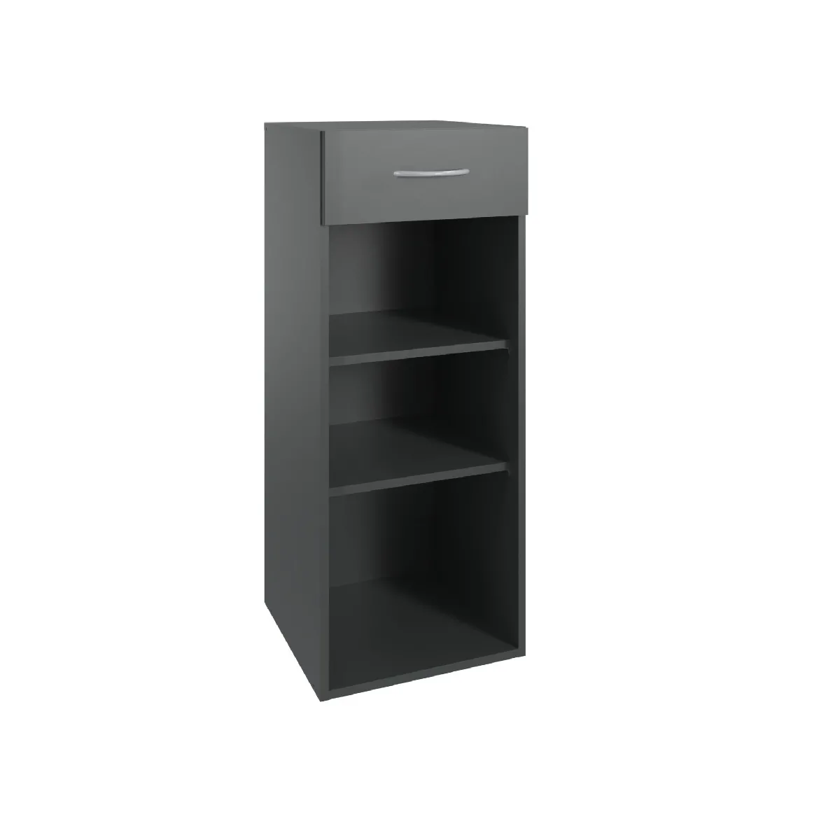 Pegane Étagère colonne avec tiroir - Graphite