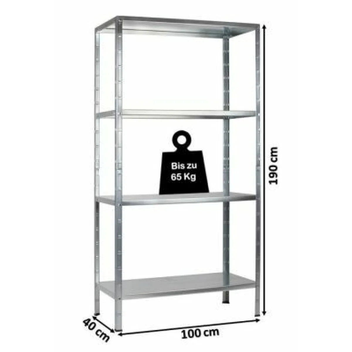 SCHULTE Etagère PowerMAX - Galvanisé SCHULTE Etagère PowerMAX - Galvanisé