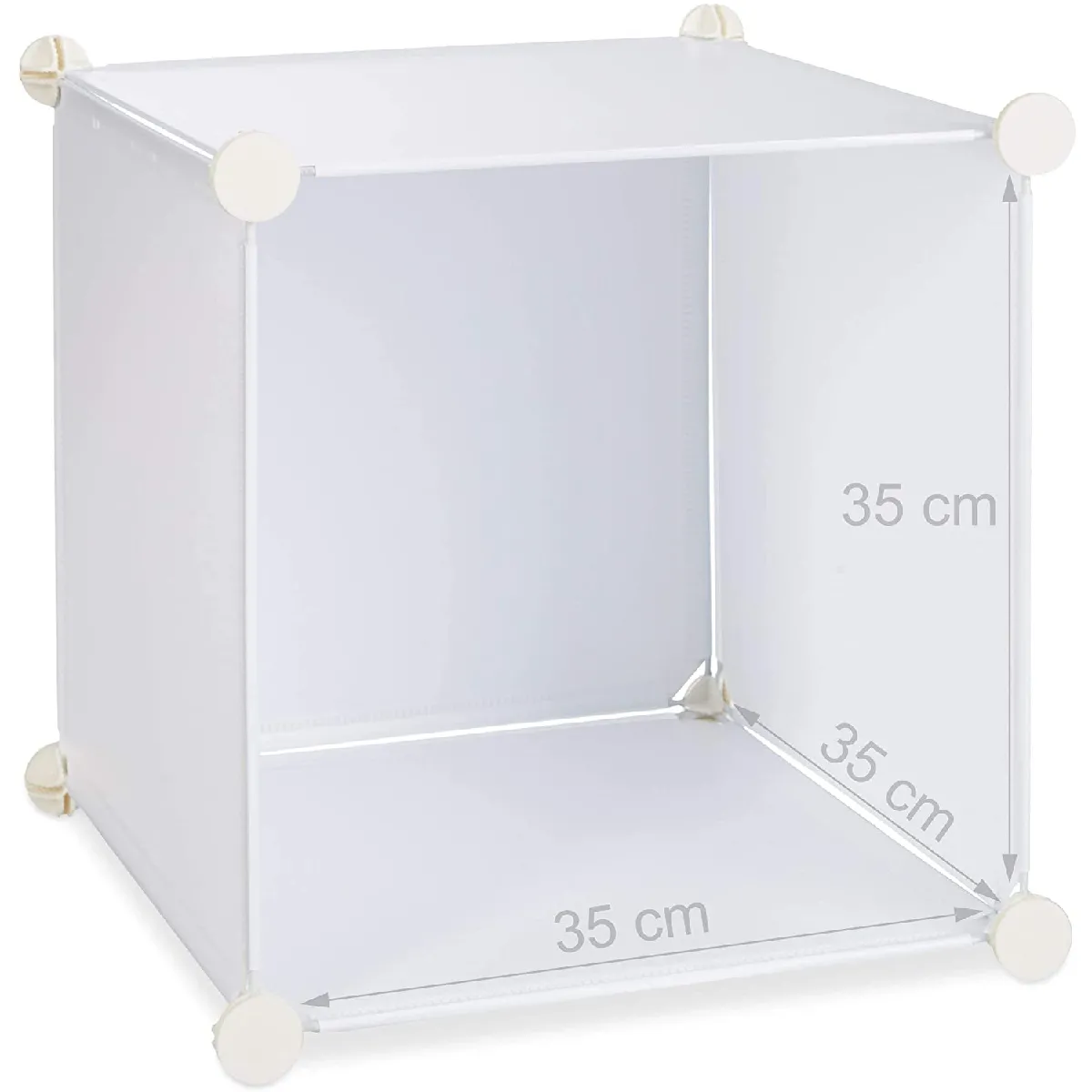 Helloshop26 Étagère cubes penderie - Blanc