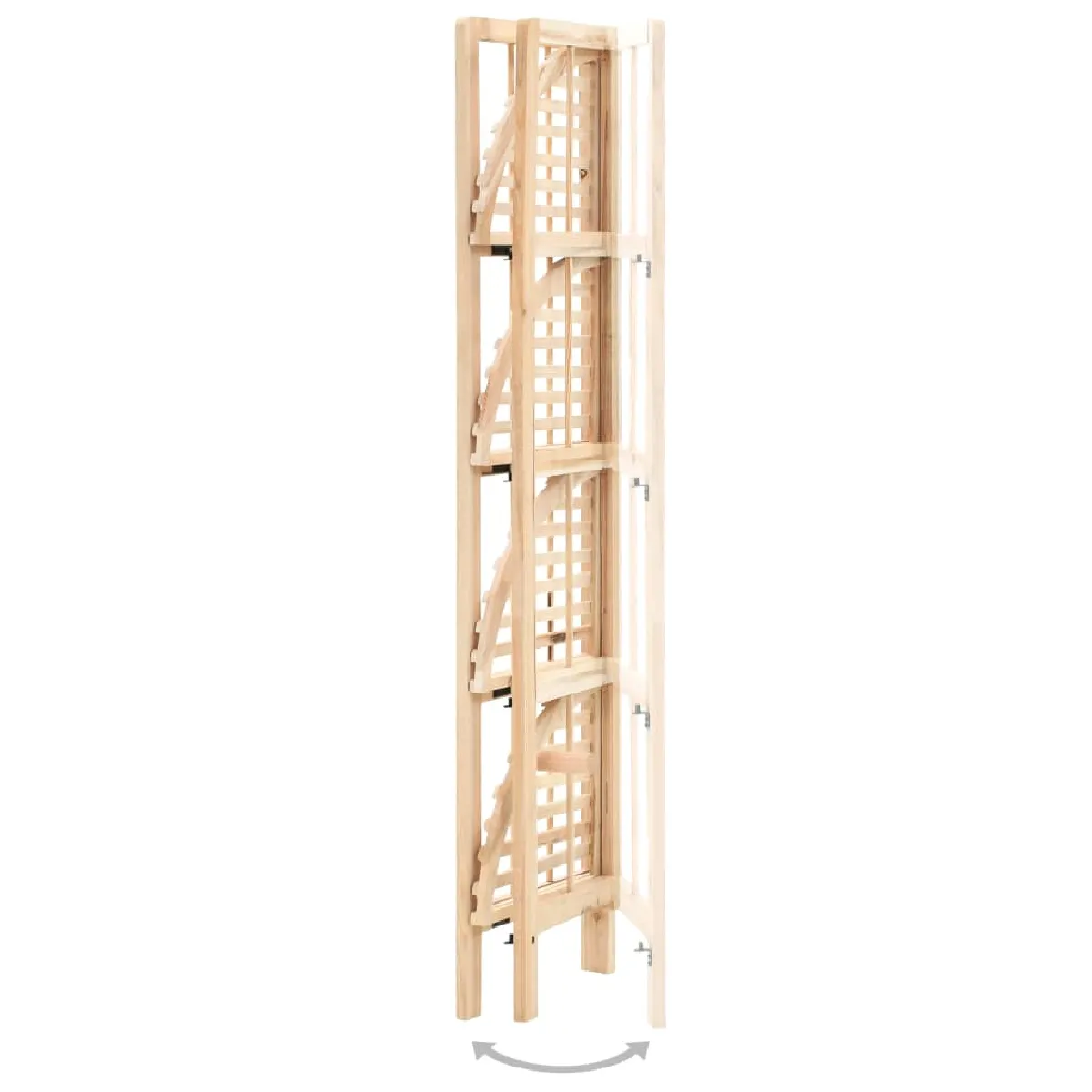 Helloshop26 Étagère d'angle cèdre - Beige
