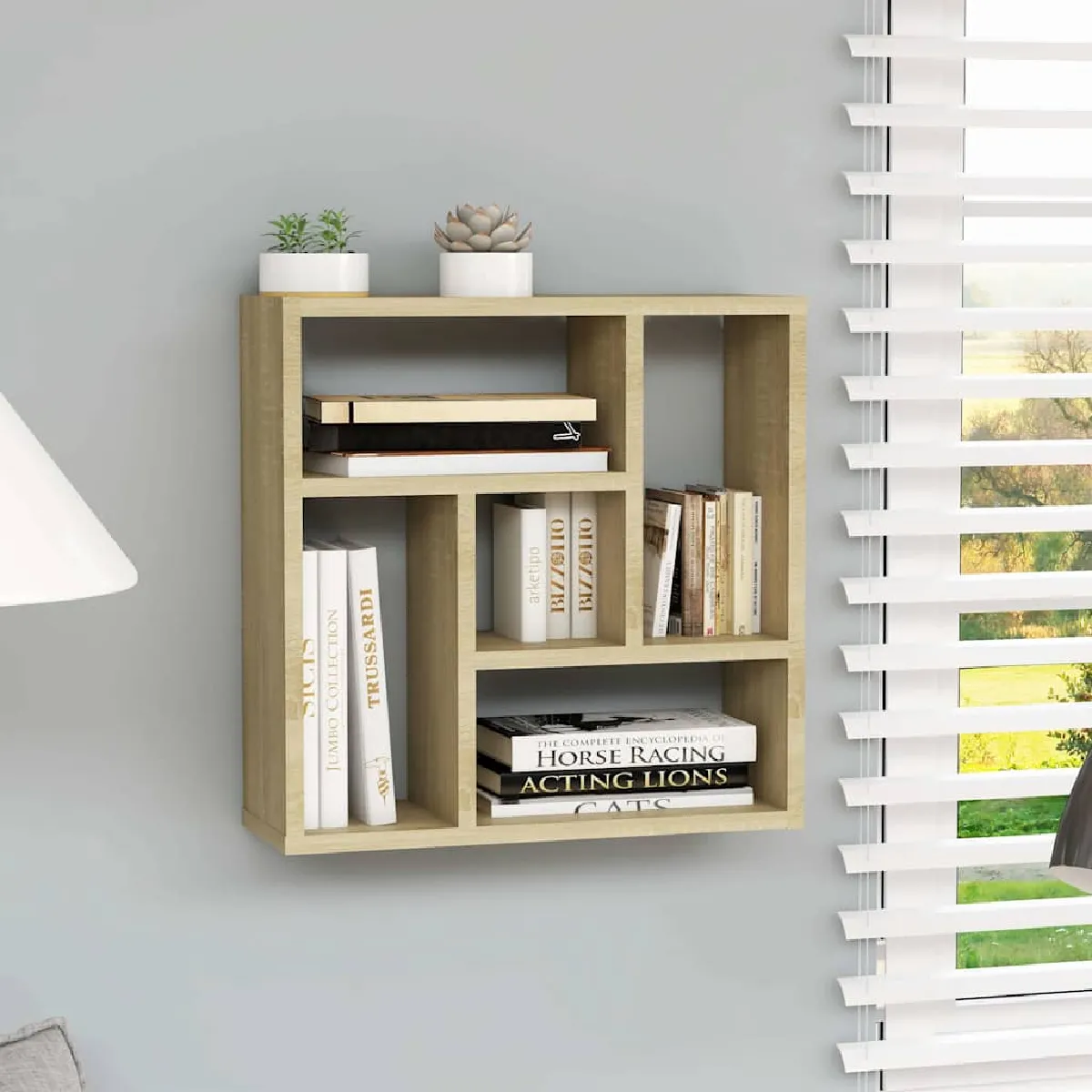 Vidaxl Ãtagère murale Chêne sonoma 45,1x16x45,1 cm Bois d'ingà nierie