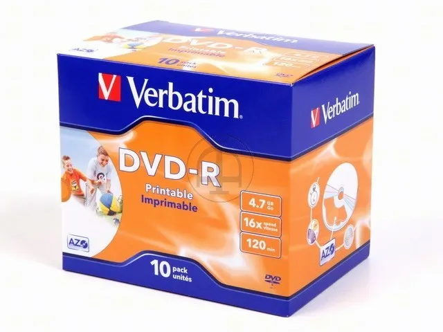 Verbatim DVD R 4.7 Go 16x imprimable par 10 boite - vue 9