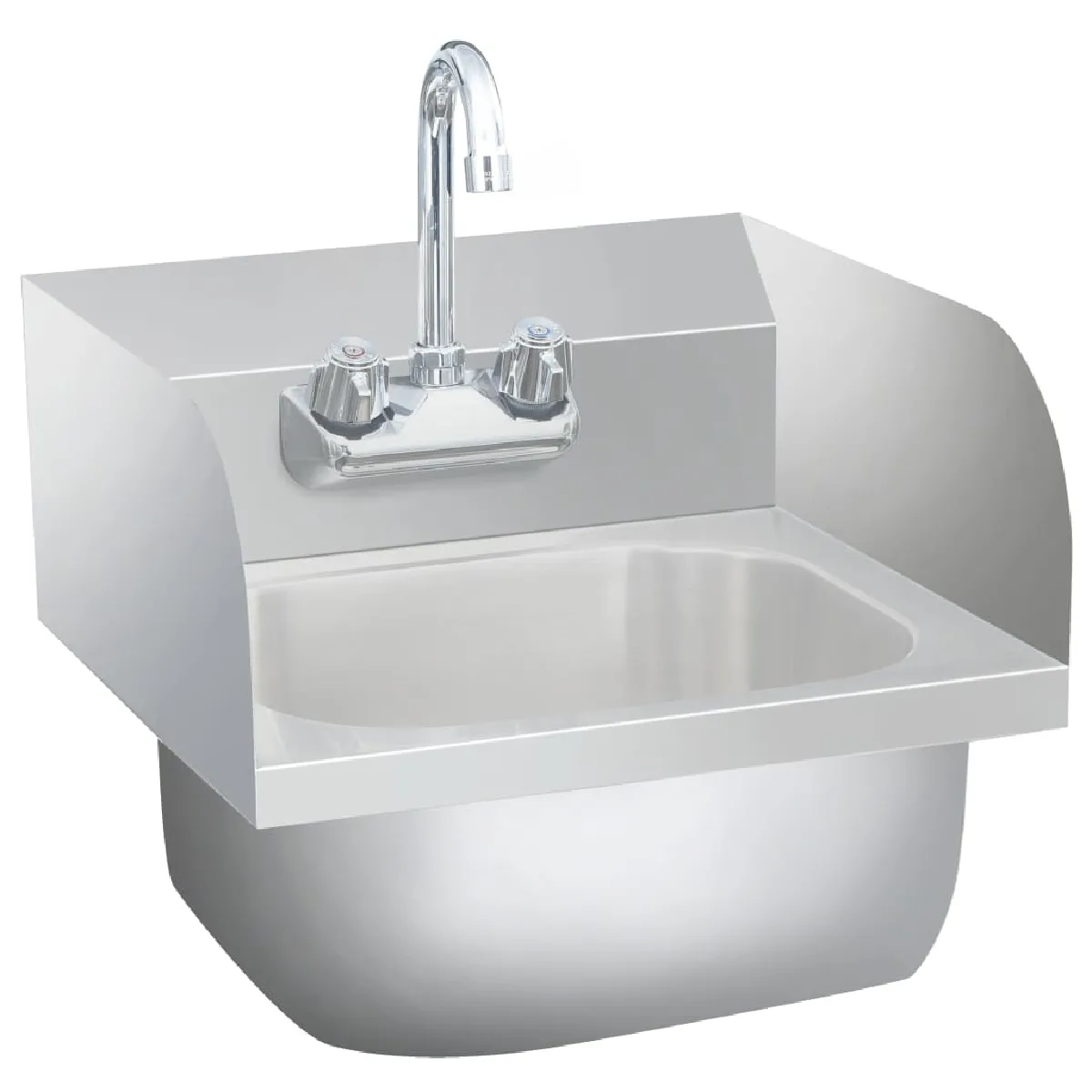 vidaXL Lavabo Commercial Inox