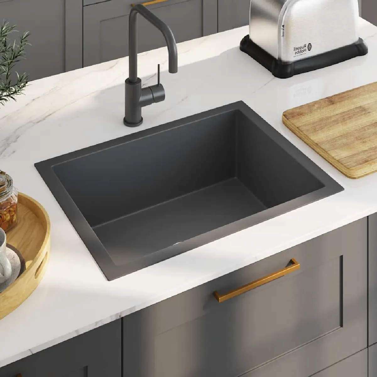 VIDAXL  &Eacute;vier Cuisine fait main - Noir