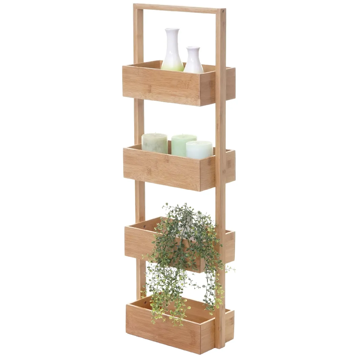 Mendler Étagère En Bois - Bambou