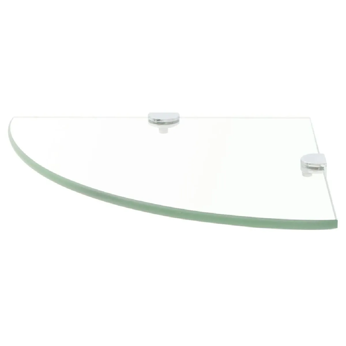 Helloshop26 Étagère murale d'angle verre - Transparent
