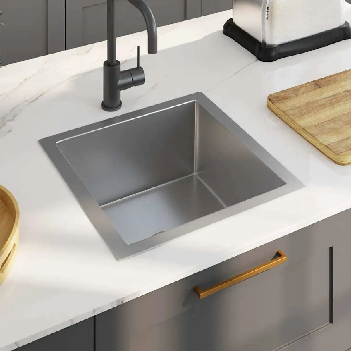 VIDAXL  &Eacute;vier de Cuisine - Acier Inoxydable