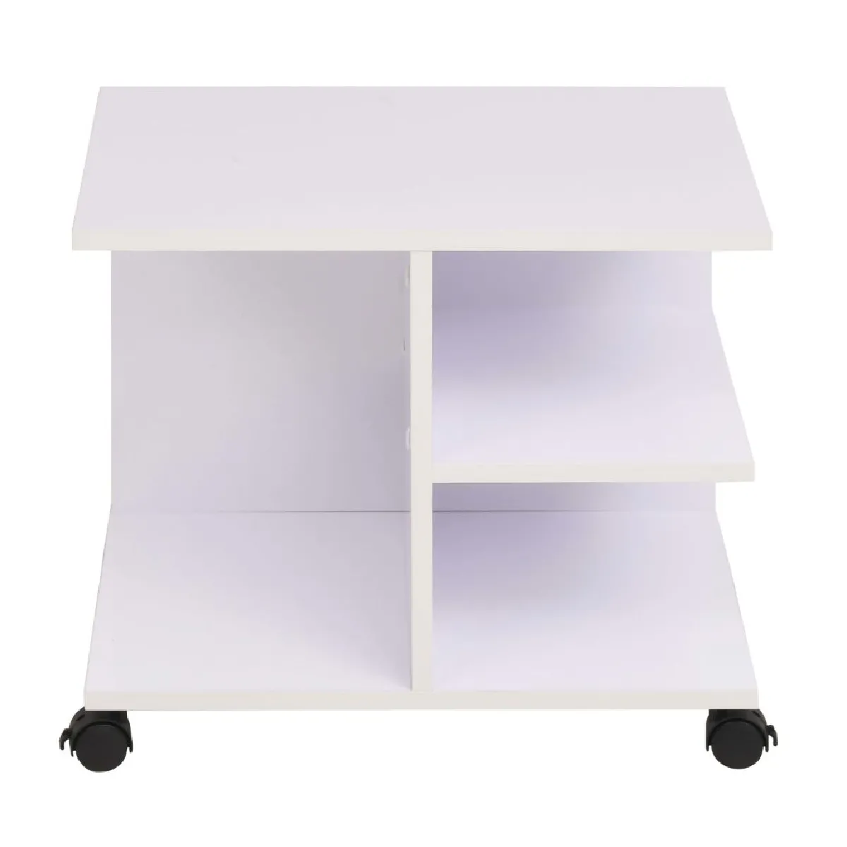 Étagère à roulettes 50 cm - Blanc