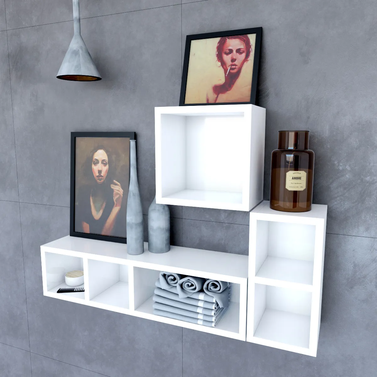 Aurlane Étagère Murale Salle de Bain