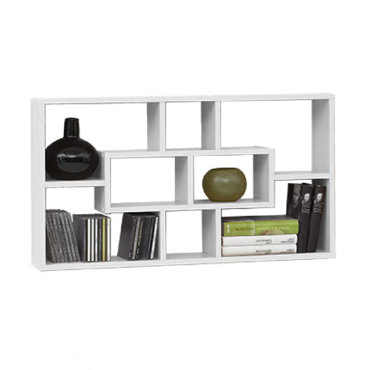Mes Blanc Fmd Etagère Murale Rectangulaire