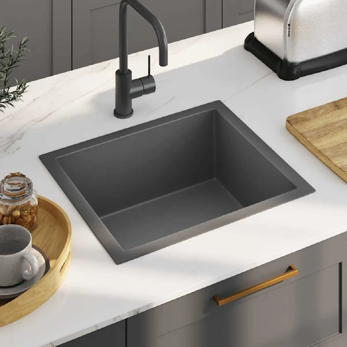 VIDAXL  &Eacute;vier Cuisine Noir