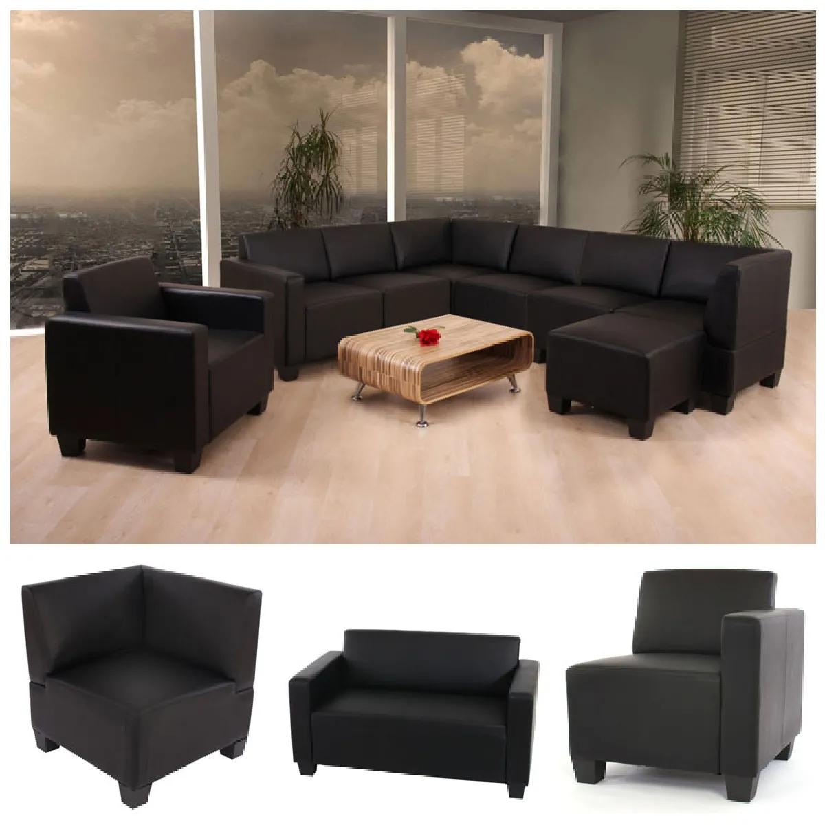 Mendler Noir Fauteuil D’angle Lyon