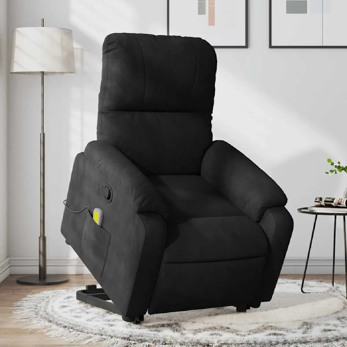 vidaXL Fauteuil Inclinable de Massage - Noir