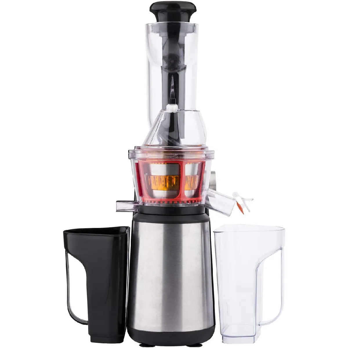 Extracteur de Jus de Fruits et Légumes vertical GSX24 H.Koenig Centrifugeuse Vitamin + sans BPA 82 mm Large Bouche 3 tamis pour jus fin ou épais et sorbet Pression douce 50 tours - vue 6