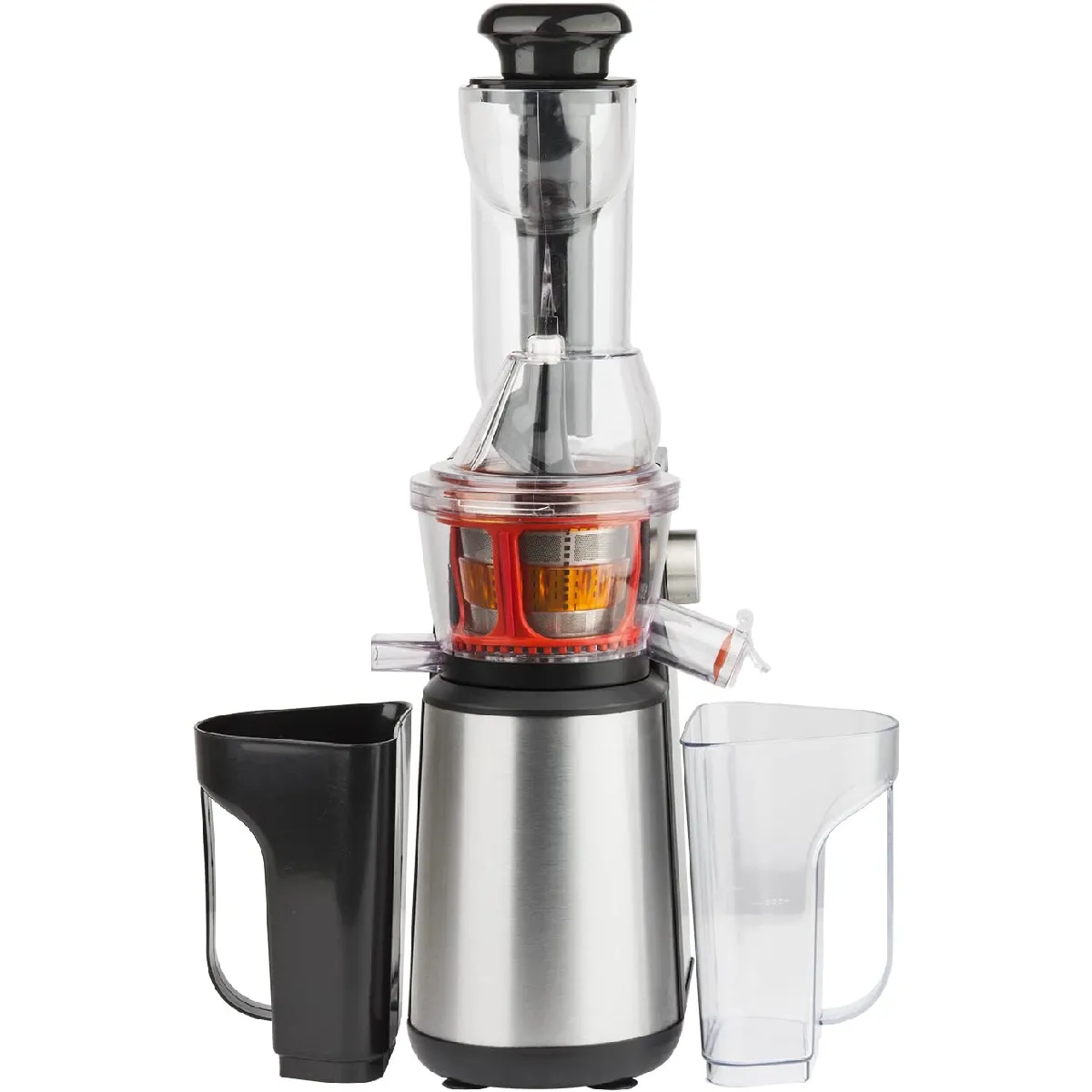 Extracteur de Jus de Fruits et Légumes vertical GSX24 H.Koenig Centrifugeuse Vitamin + sans BPA 82 mm Large Bouche 3 tamis pour jus fin ou épais et sorbet Pression douce 50 tours - vue 5