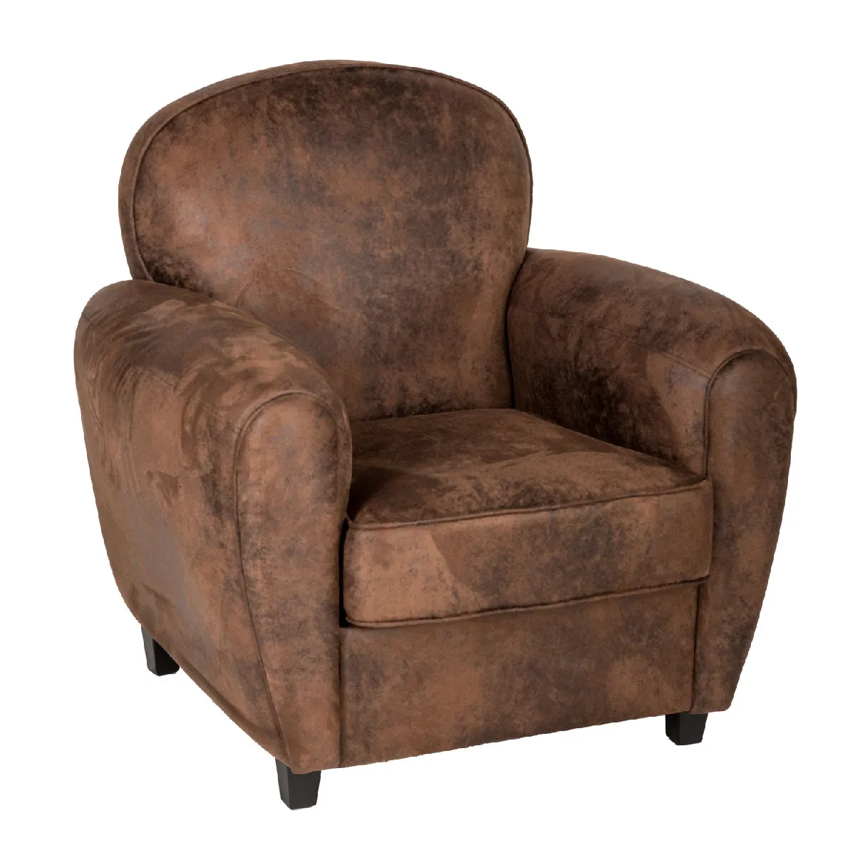 Fauteuil Club Stanis - Marron