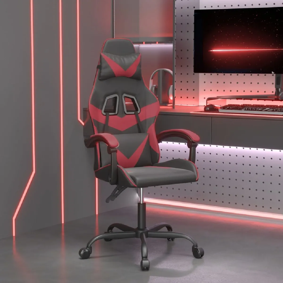 vidaXL Chaise de Jeu Pivotante Doré - vue 8