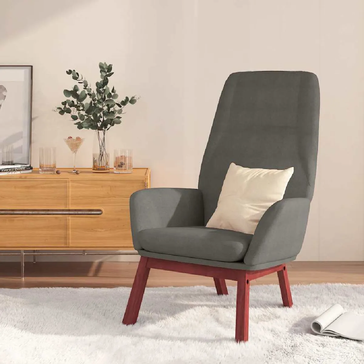 Vidaxl Gris/Clair Chaise De Relaxation