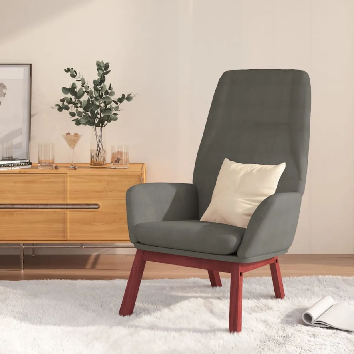 Vidaxl Gris/Clair Chaise De Relaxation