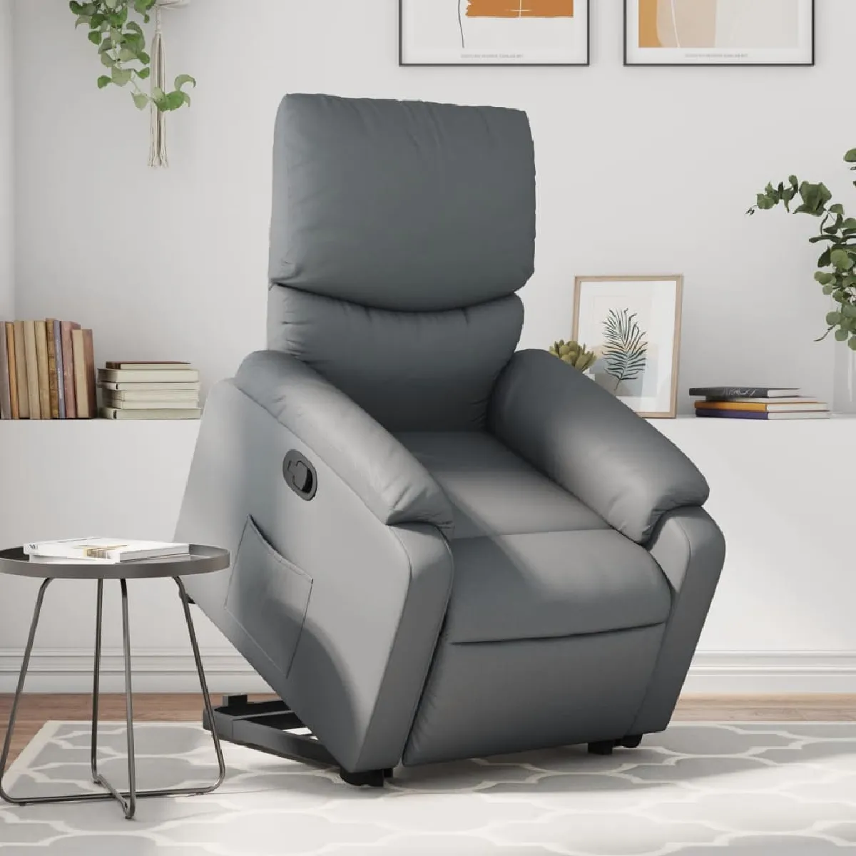 Vidaxl Gris Fauteuil Inclinable