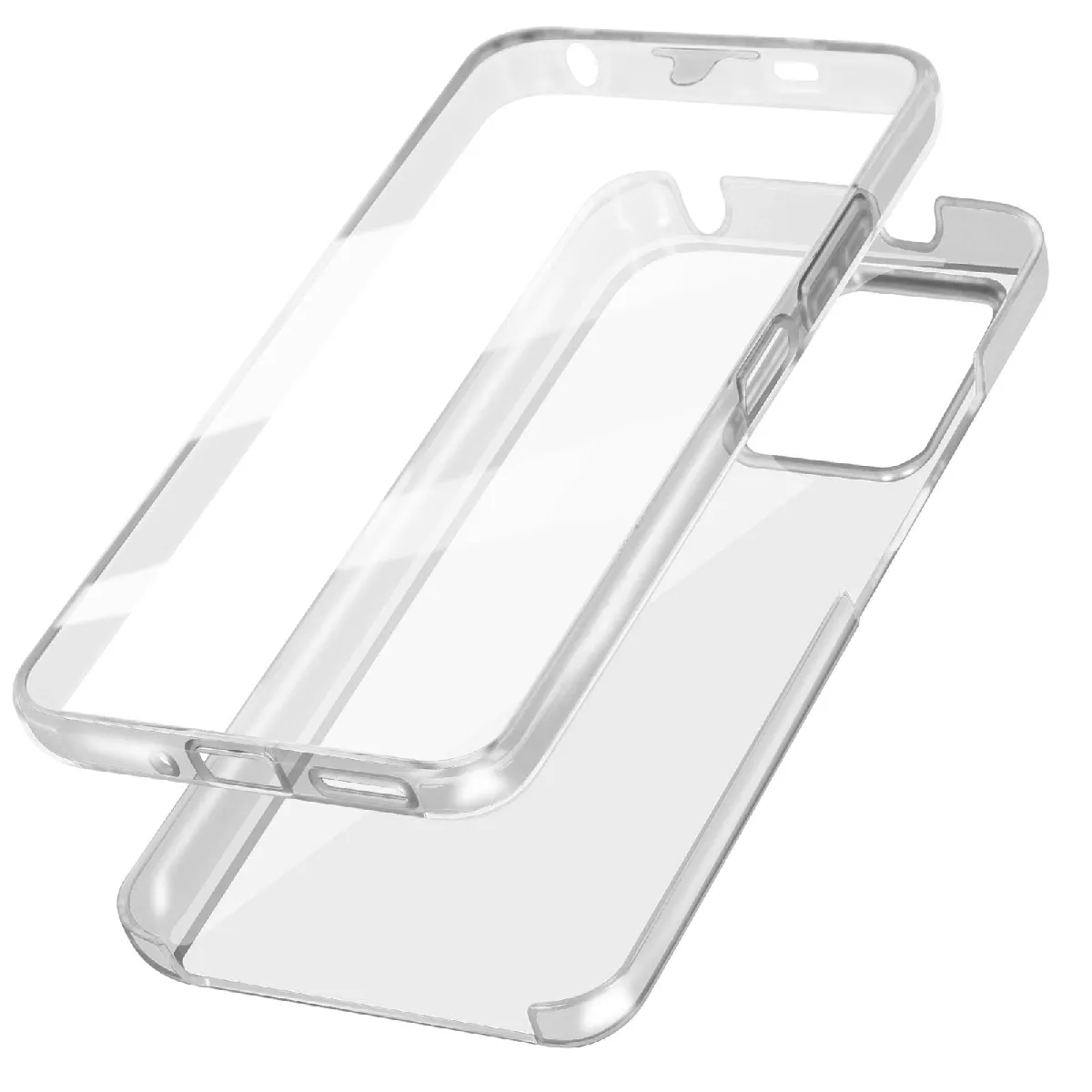 Avizar Coque Intégrale Pour Xiaomi Redmi Note 12 Pro 5G Arrière Rigide Avant Souple Transparent