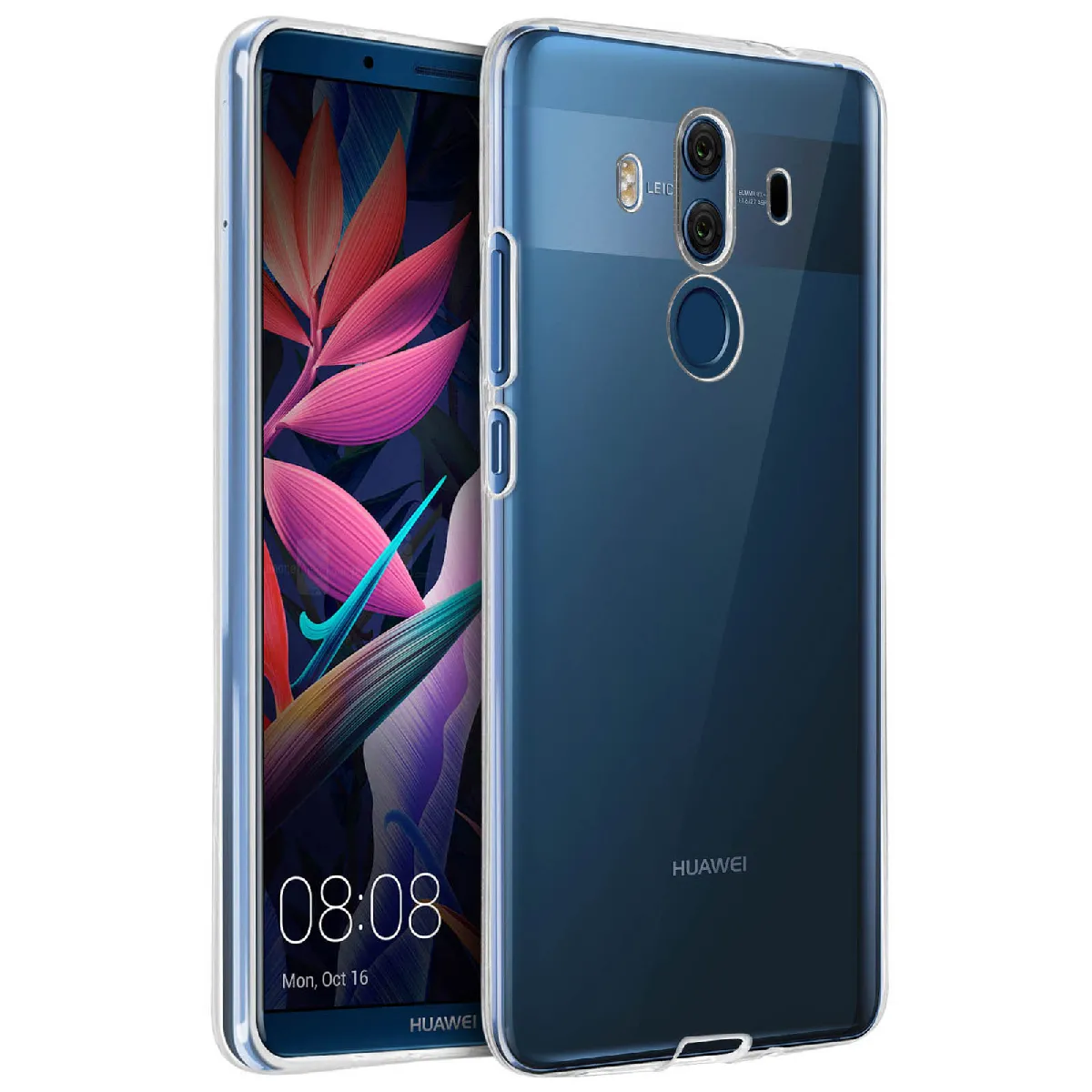 Avizar Coque Huawei Mate 10 Pro Coque Souple Silicone Gel Coin Renforcée Transparent