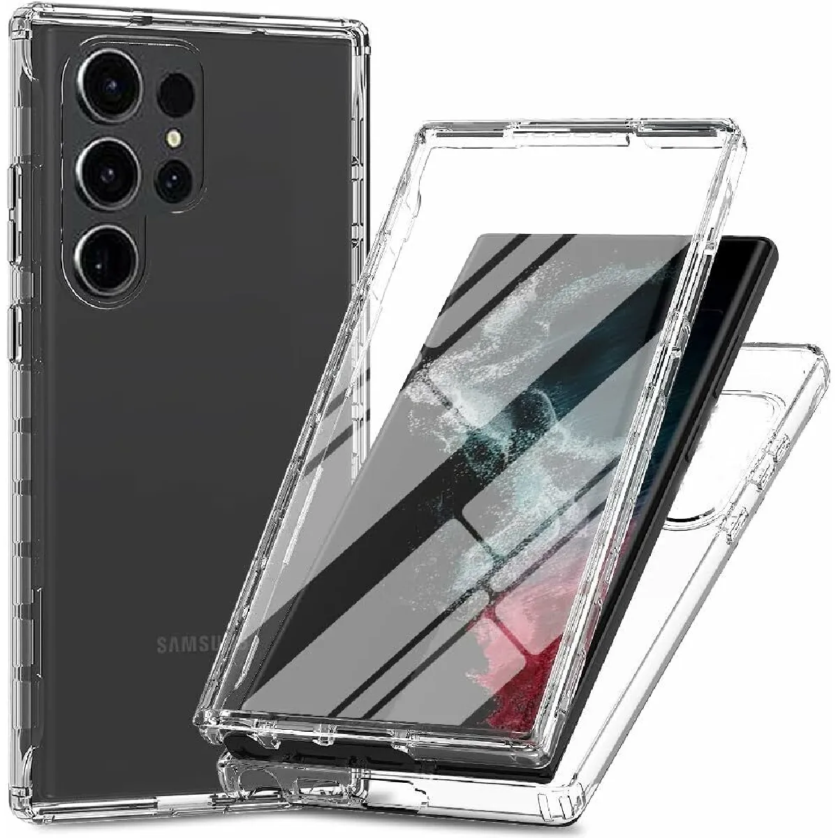 Xeptio Coque Samsung Galaxy S24 Ultra 5G - Transparente