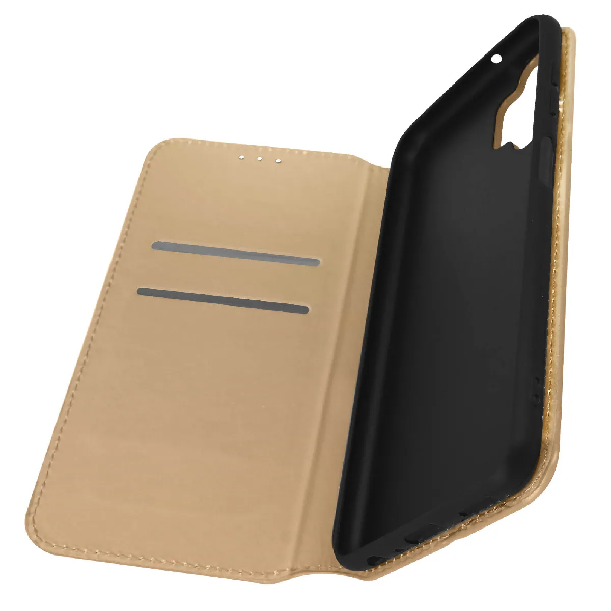 Avizar Housse Samsung Galaxy A13 Clapet Doré