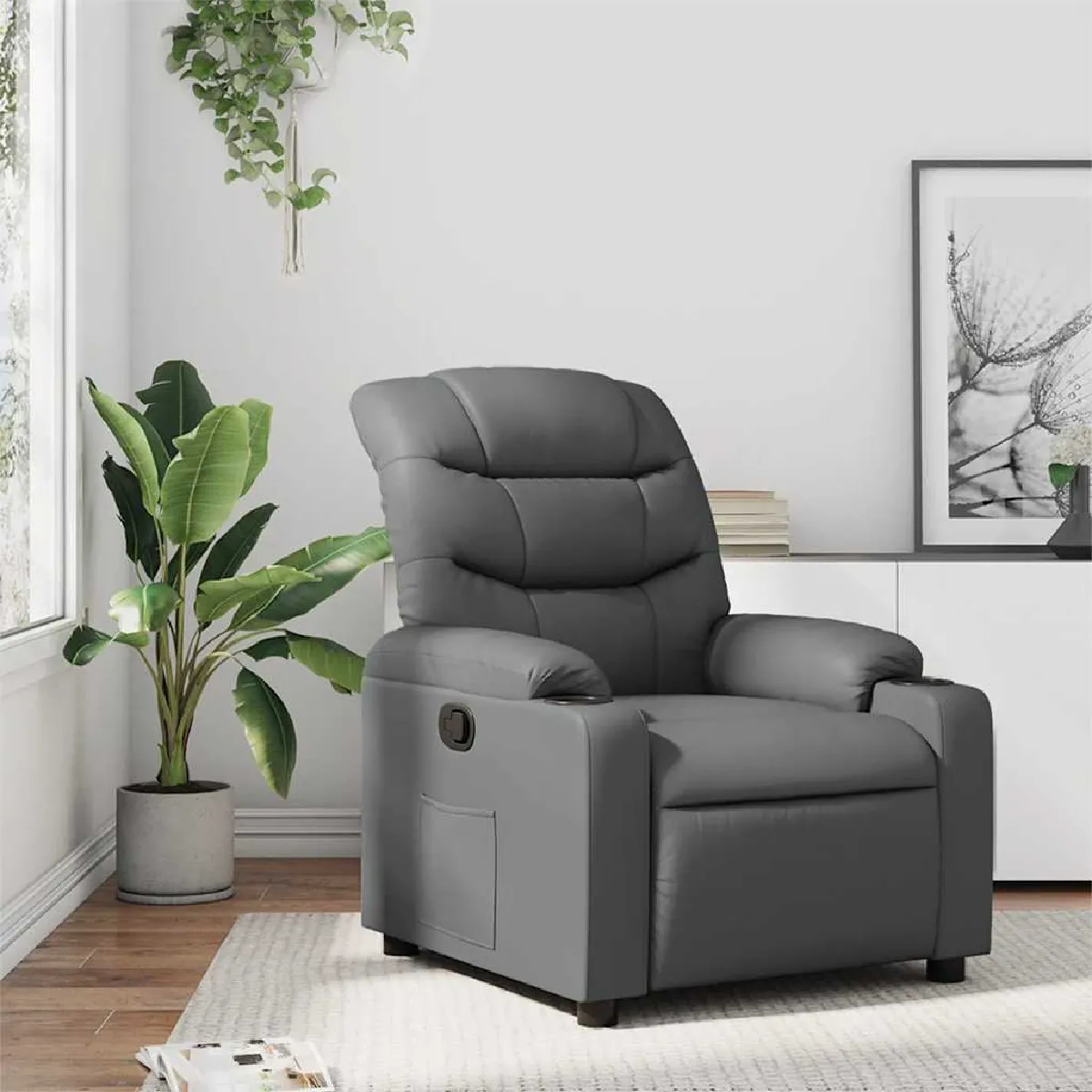 Vidaxl Gris Fauteuil Inclinable
